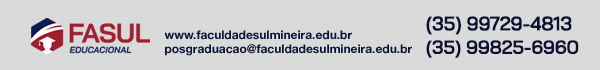 Fasul Educacional - posgraduacao@faculdadesulmineira.edu.br - (35) 3332-4560