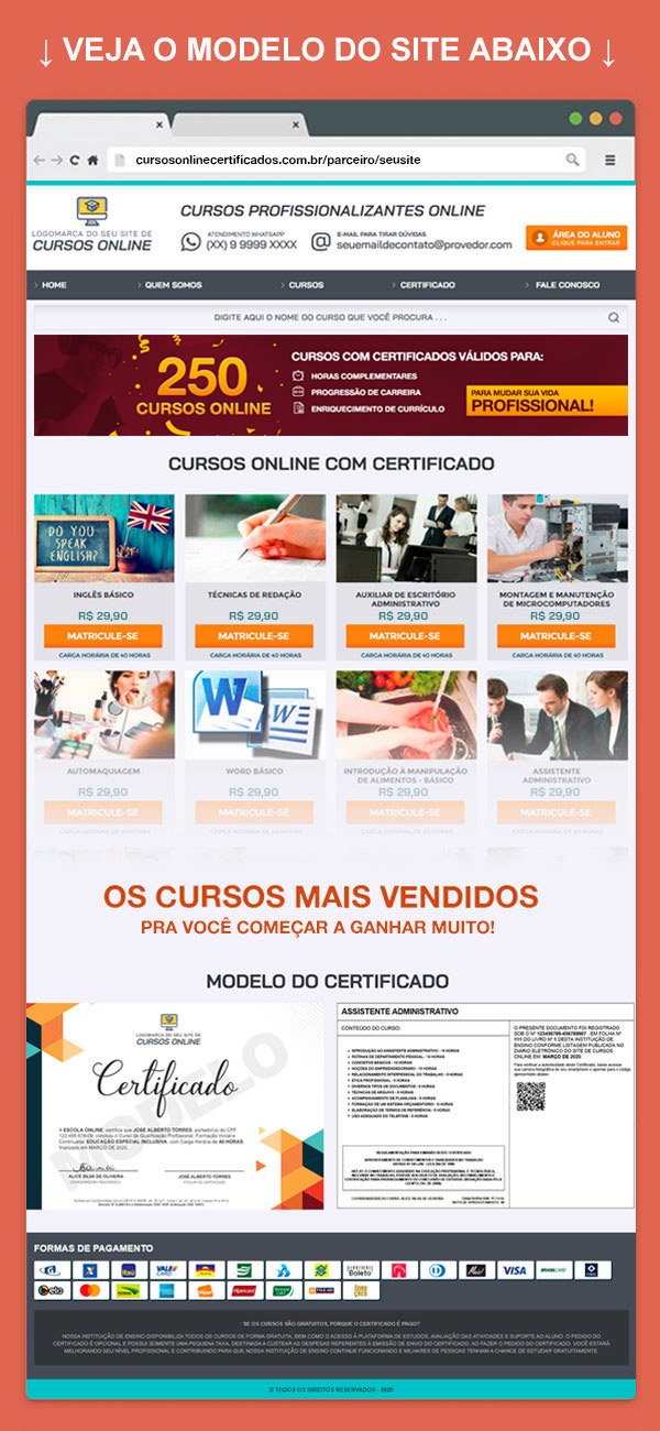 CURSOS ONLINE COM CERTIFICADO